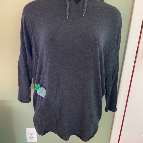 Grey Hoodie Tunic Women's Large - Picture 2 of 6